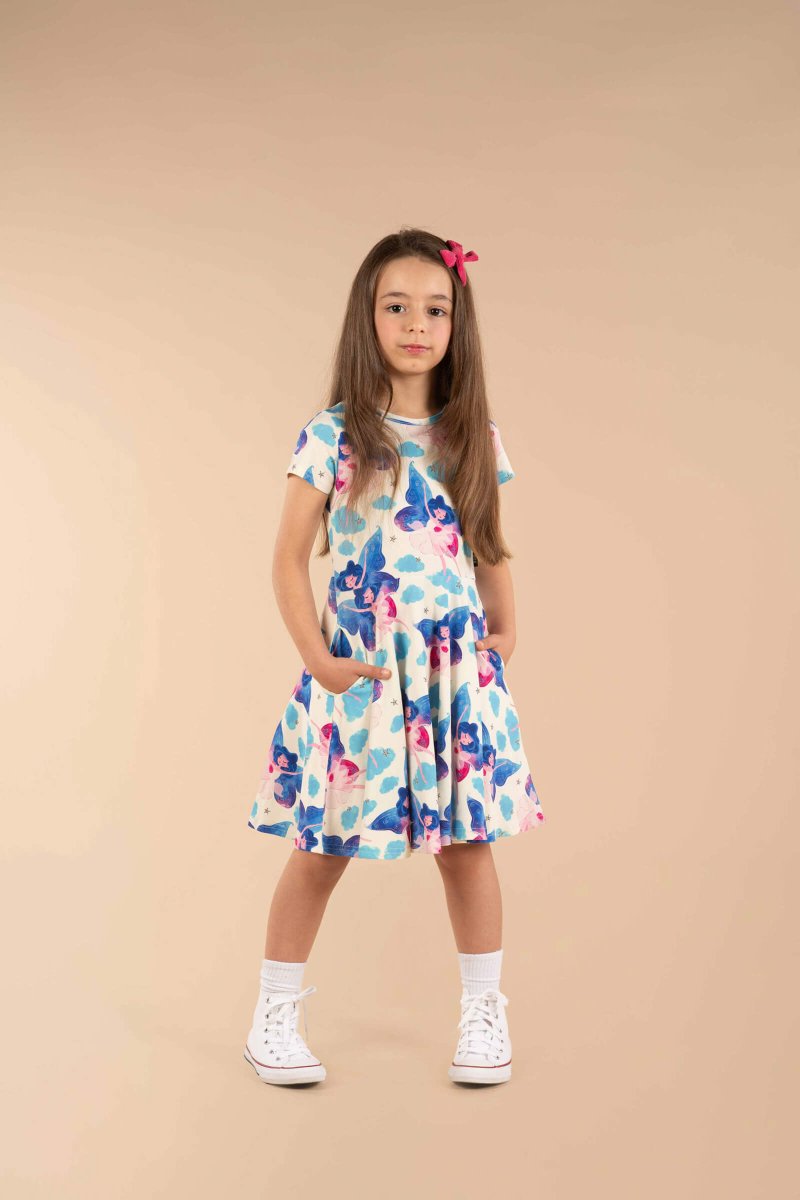 Rock Your Kid Fairy Girls Waisted Dress -HYPHEN KIDS