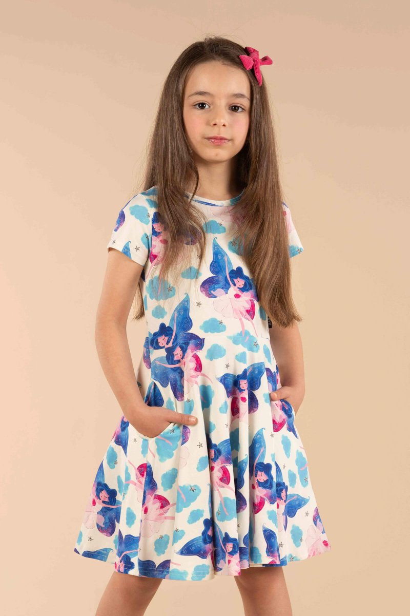 Rock Your Kid Fairy Girls Waisted Dress -HYPHEN KIDS