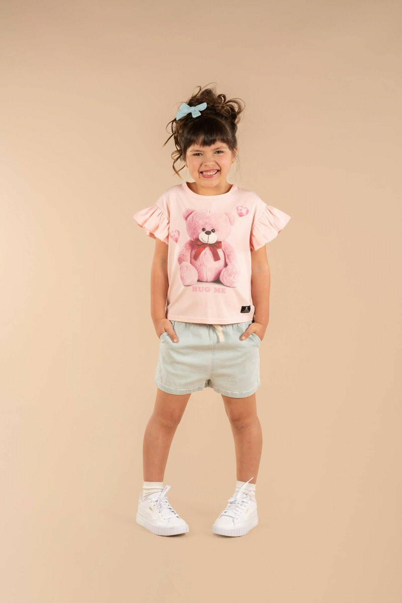 Rock Your Kid Light Blue Chambray - Shorts - 10 - 11Y
