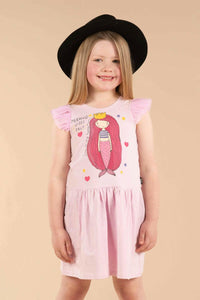 Rock Your Kid Mermaid Dreams Drop Waist Dress - Dresses - 10 - 11Y