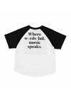 Rock Your Kid Music Speaks Short Sleeve T-Shirt Boxy Fit - Shirts - 10 - 11Y