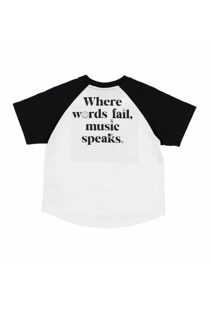 Rock Your Kid Music Speaks Short Sleeve T - Shirt Boxy Fit - HYPHEN KIDS