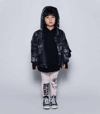 Scribbled Skulls Down Jacket - Coats & Jackets - 10 - 11Y