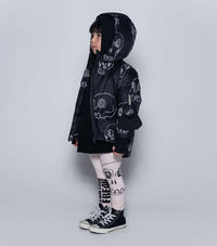 Scribbled Skulls Down Jacket - Coats & Jackets - 10 - 11Y