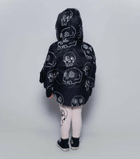 Scribbled Skulls Down Jacket - Coats & Jackets - 10 - 11Y