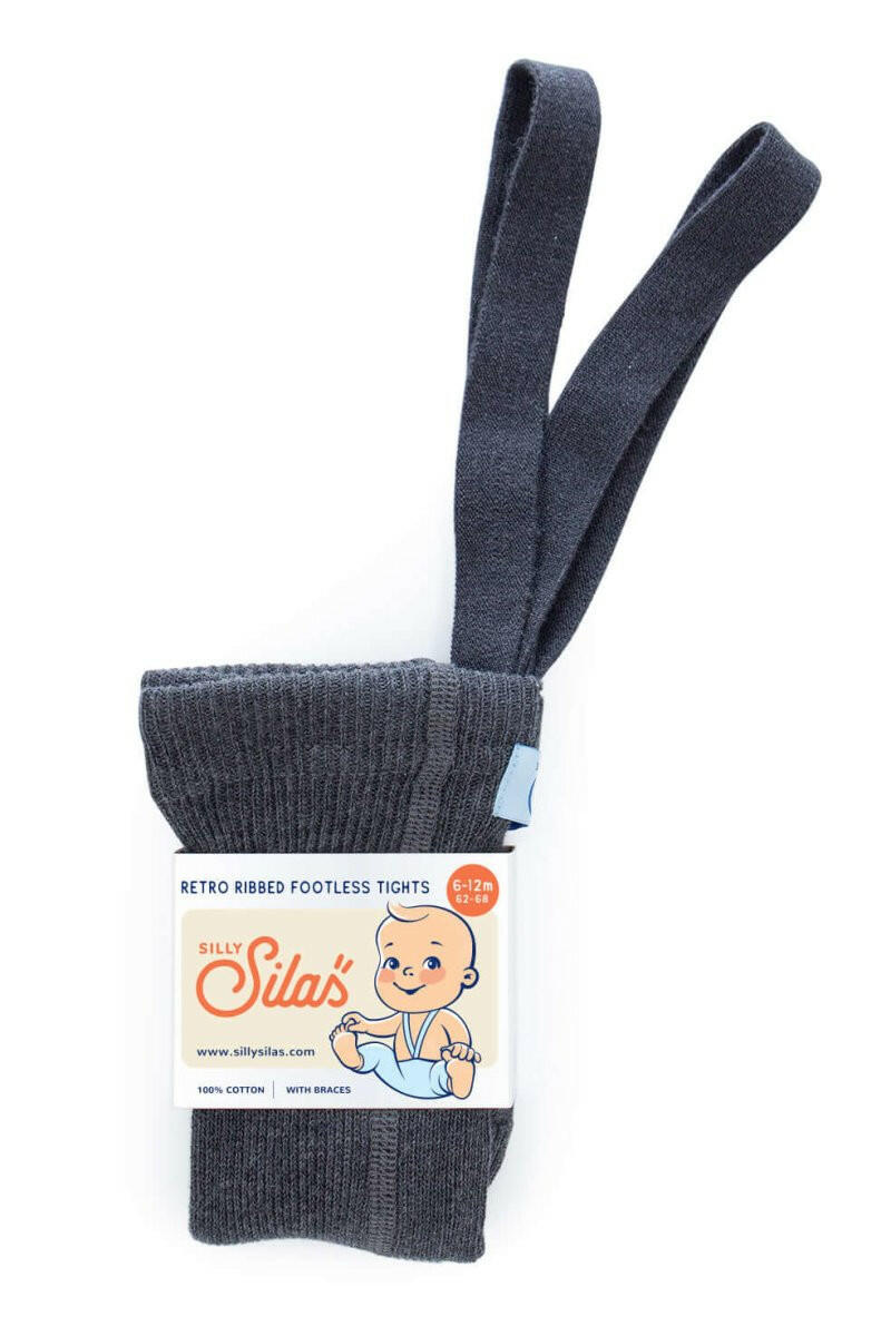 Silly Silas Footless Dark Grey Blend - HYPHEN KIDS