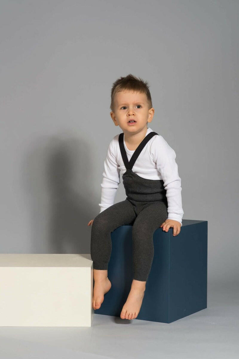 Silly Silas Footless Dark Grey Blend - HYPHEN KIDS