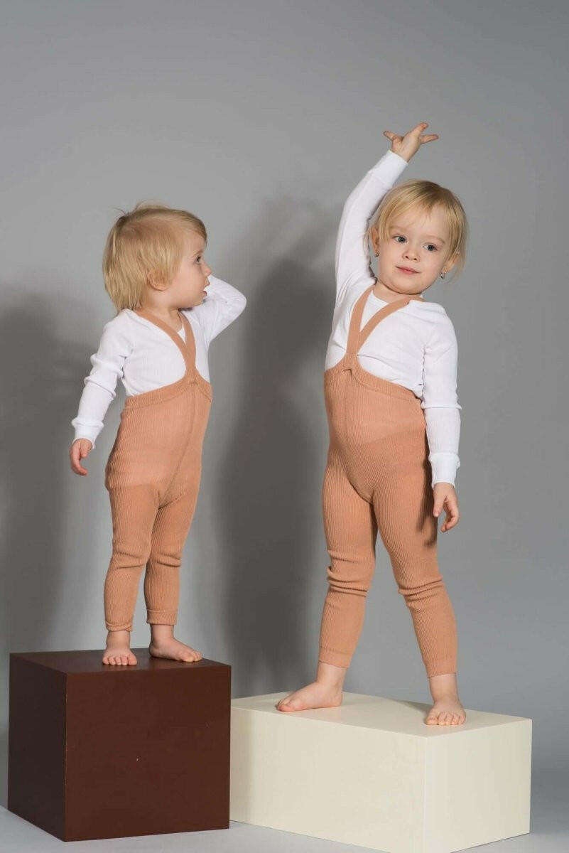 Silly Silas Footless Light Brown - Baby & Toddler Socks & Tights - 0 - 12M