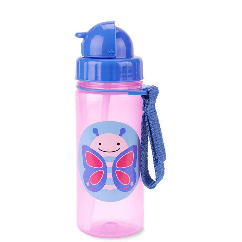 Skip Hop 390ml Zoo Straw Bottle - Butterfly - HYPHEN KIDS
