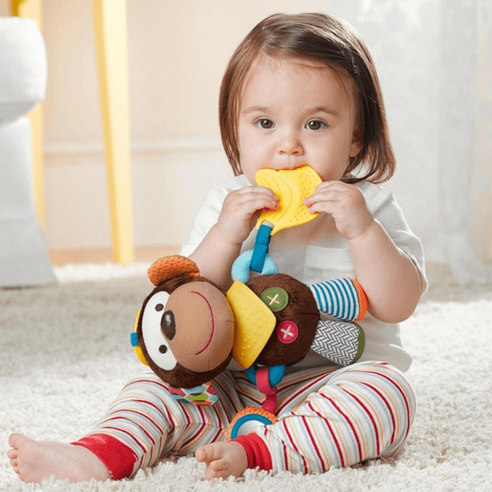 Skip Hop Bandana Buddie Activity Toy - Monkey - Baby Toy - not - on - sale