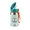 Skip Hop Spark Style Stainless Steel Straw Bottle - Robot -HYPHEN KIDS