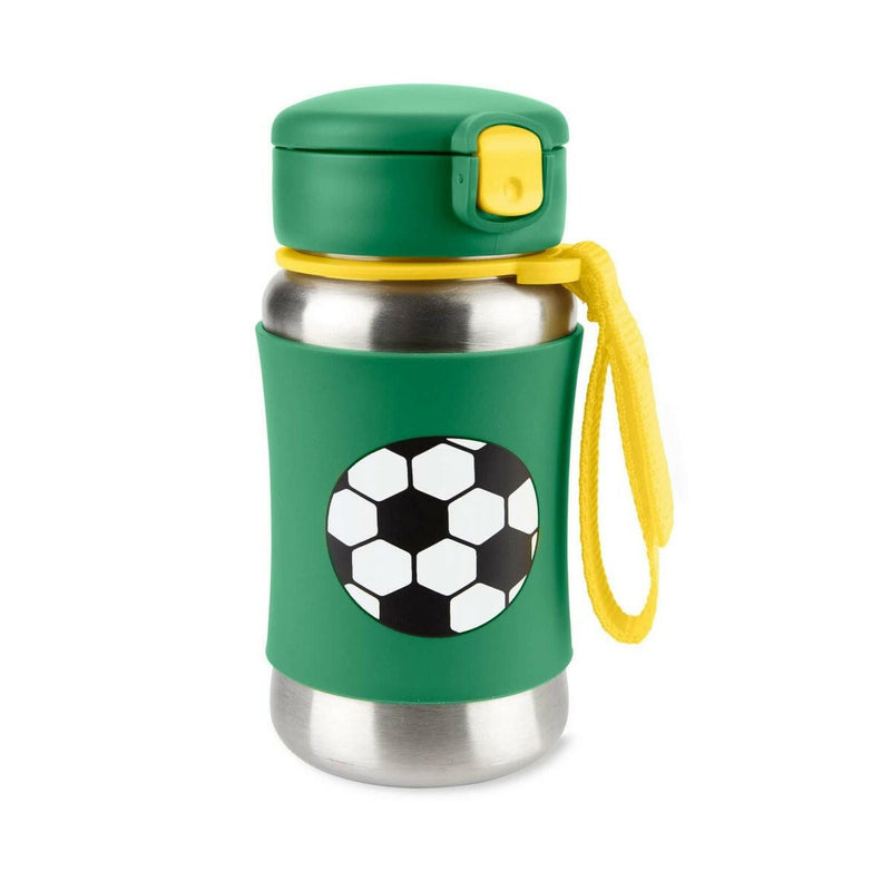 Skip Hop Spark Style Stainless Steel Straw Bottle - Soccer - HYPHEN KIDS