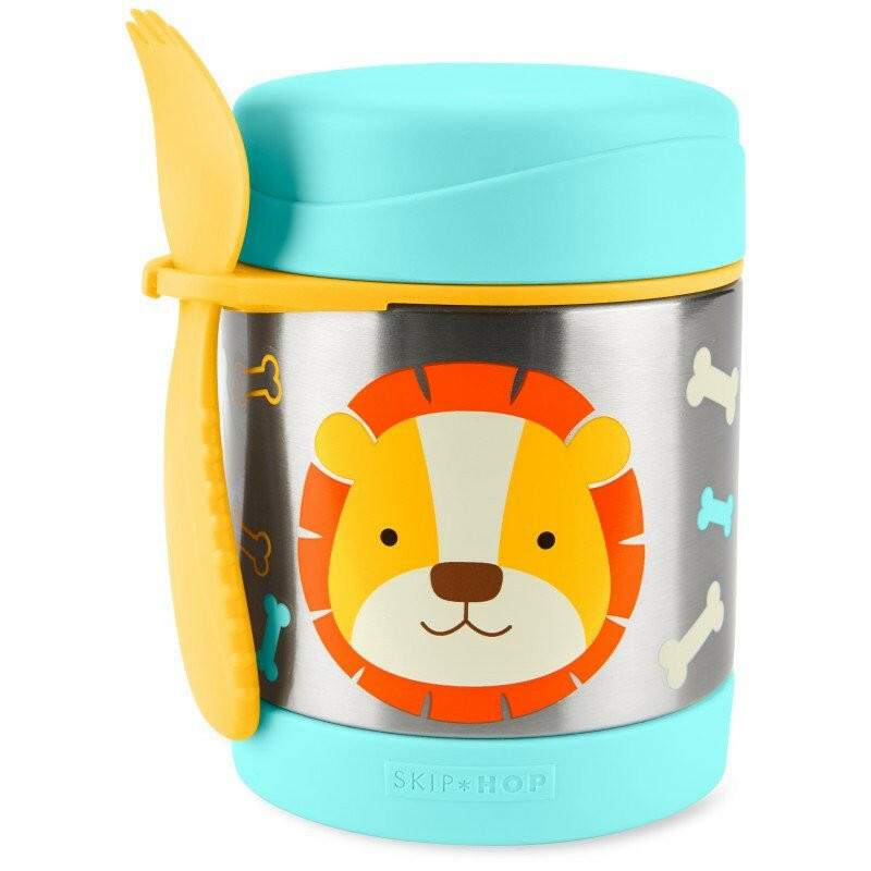 Skip Hop Zoo Insulated Little Kid Food Jar - Lion - Food Jar - feeding