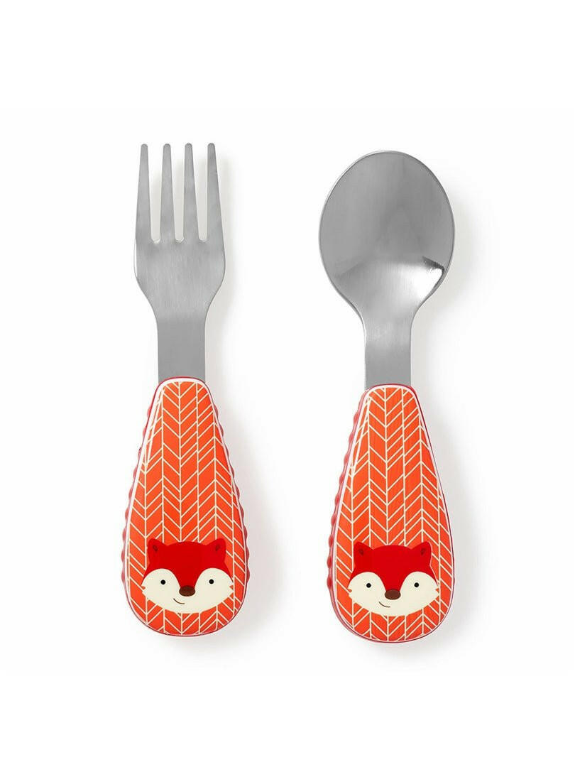 Skip Hop Zoo Utensils Fork & Spoon - Fox - Bowls & Utensils - not - on - sale