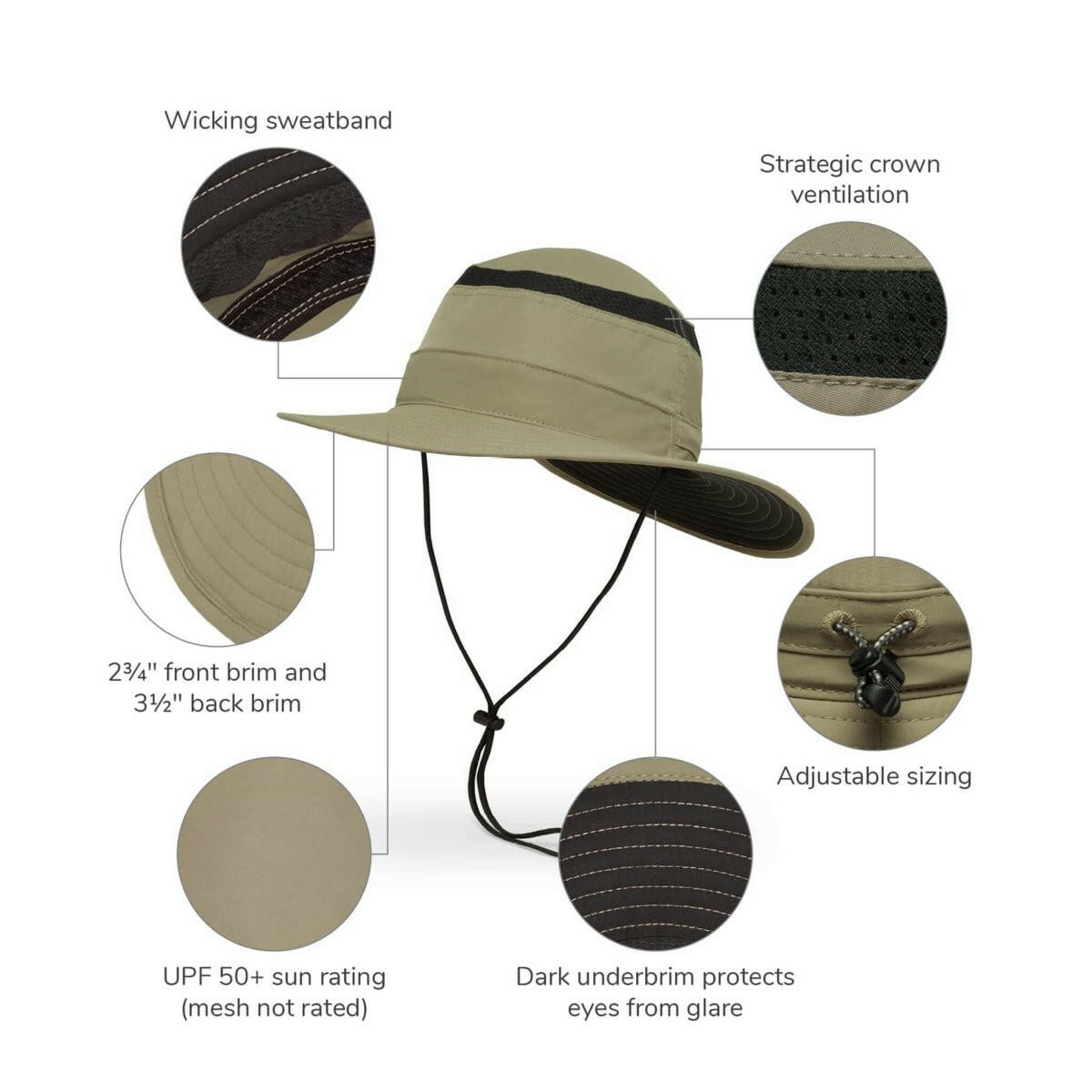Sunday Afternoons Adult Cruiser Hat - Cream and Sand - Hats - Accessories