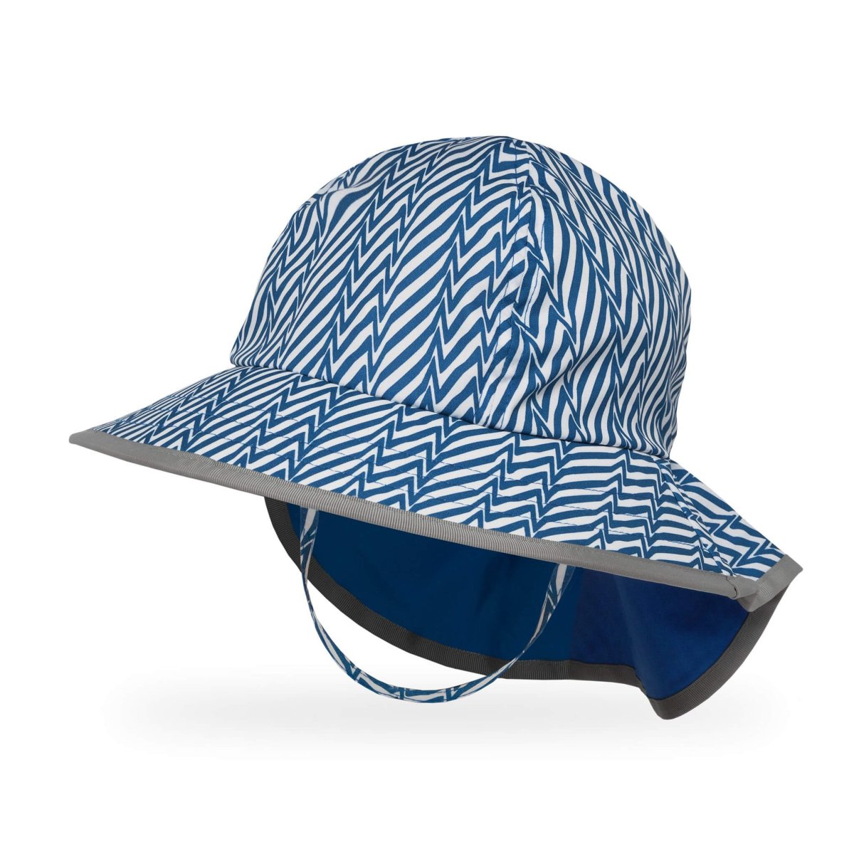 Sunday Afternoons Kids Play Hat - Blue Electric Stripe -HYPHEN KIDS
