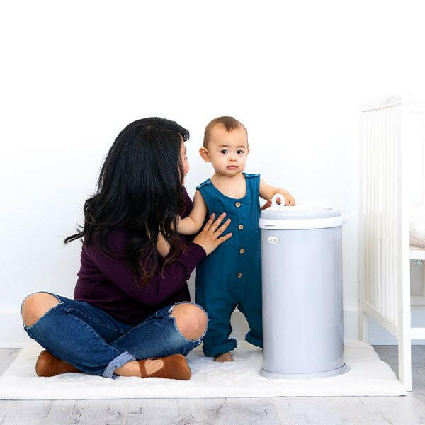 Ubbi Steel Diaper Pail - Gray - HYPHEN KIDS