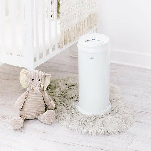 Ubbi Steel Diaper Pail - White - HYPHEN KIDS